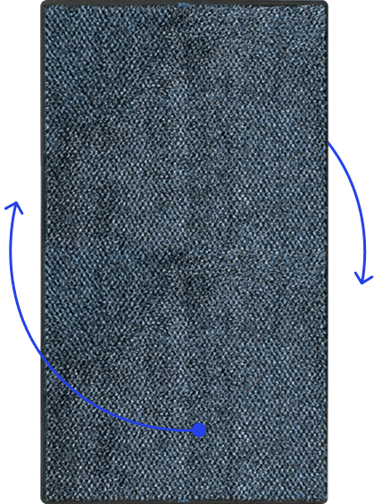 Schmutzfangmatte als grafisches Element zur Darstellung des Mattenservice-Kreislaufs