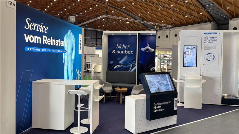 Ansicht des bardusch Standes auf der Reinraummesse